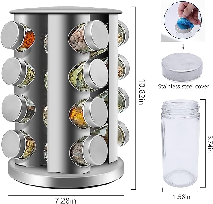Spice Storage 16-Jar