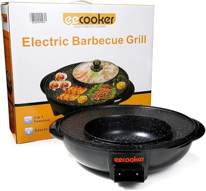 BBQ Grill & Hot Pot 2-in-1