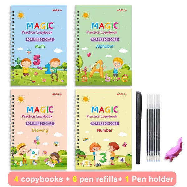 EduGlow™ Magic Practice Copybook Set