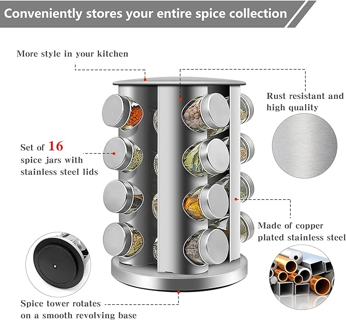 Spice Storage 16-Jar