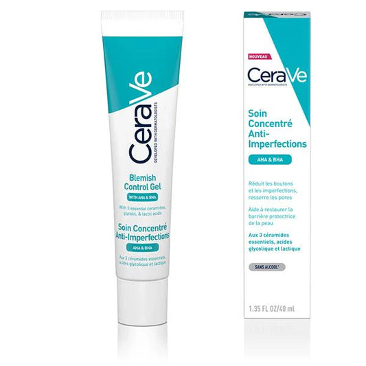 Cerave Blemish Control Gel Moisturiser With 2% Salicylic Acid & Niacinamide For Blemish-Prone Skin 40Ml