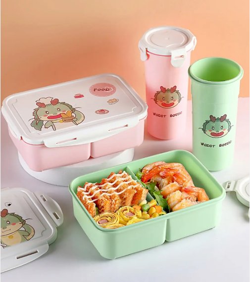 Lunch Box With Water Cup