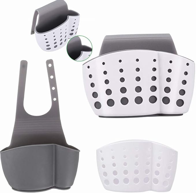 Simple Solid Color Draining Basket (2 Pcs)